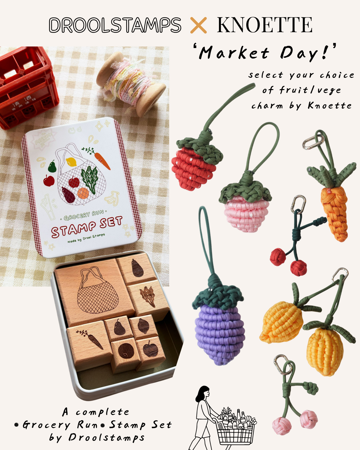 Droolstamps x Knoette 'market day'