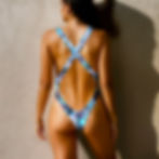 ICANACAN COLLECTIONS SO BLUE ON BLUE CROSSOVER SWIMSUIT