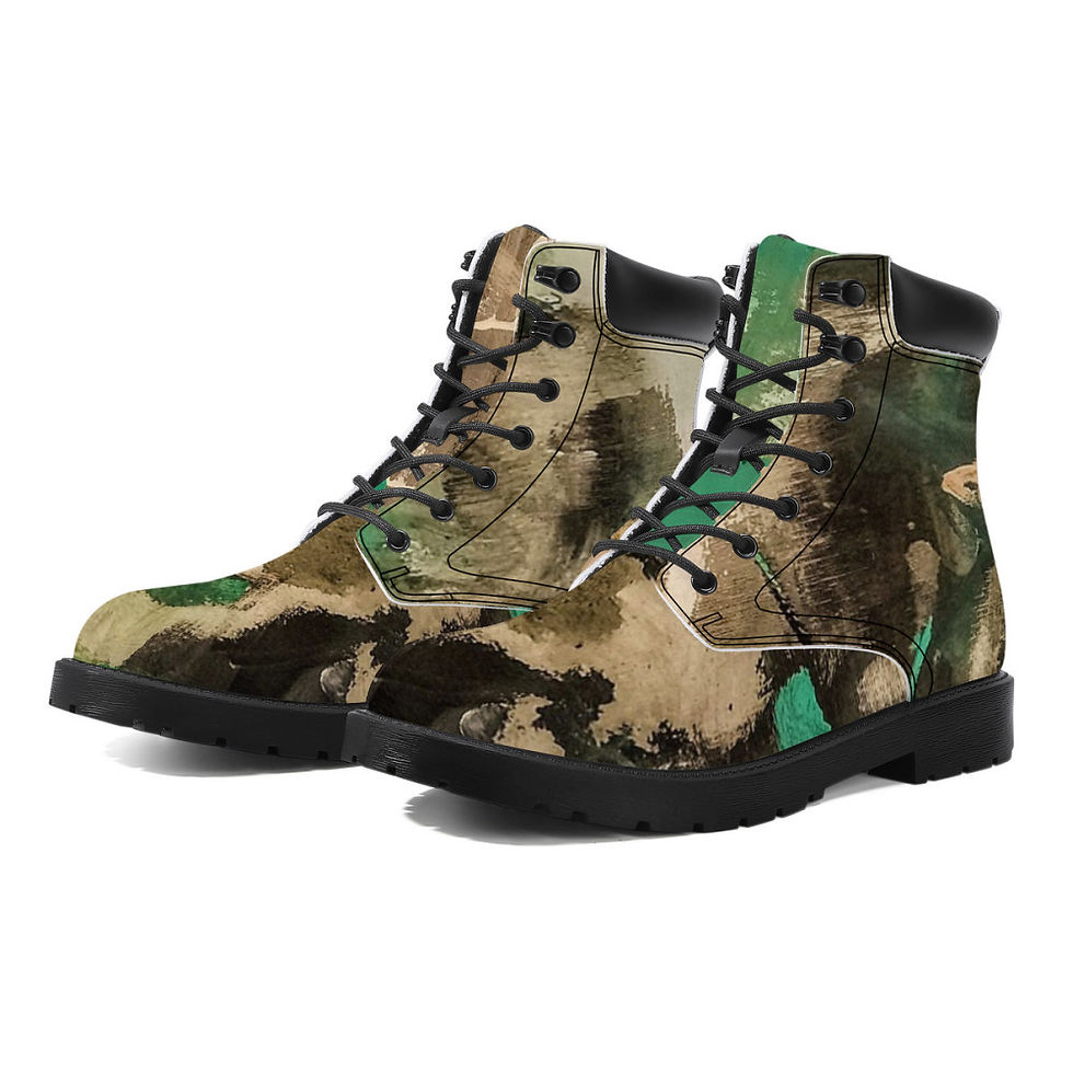 ICANACAN COLLECTIONS HOLD THE LINE CAMO BOOTS