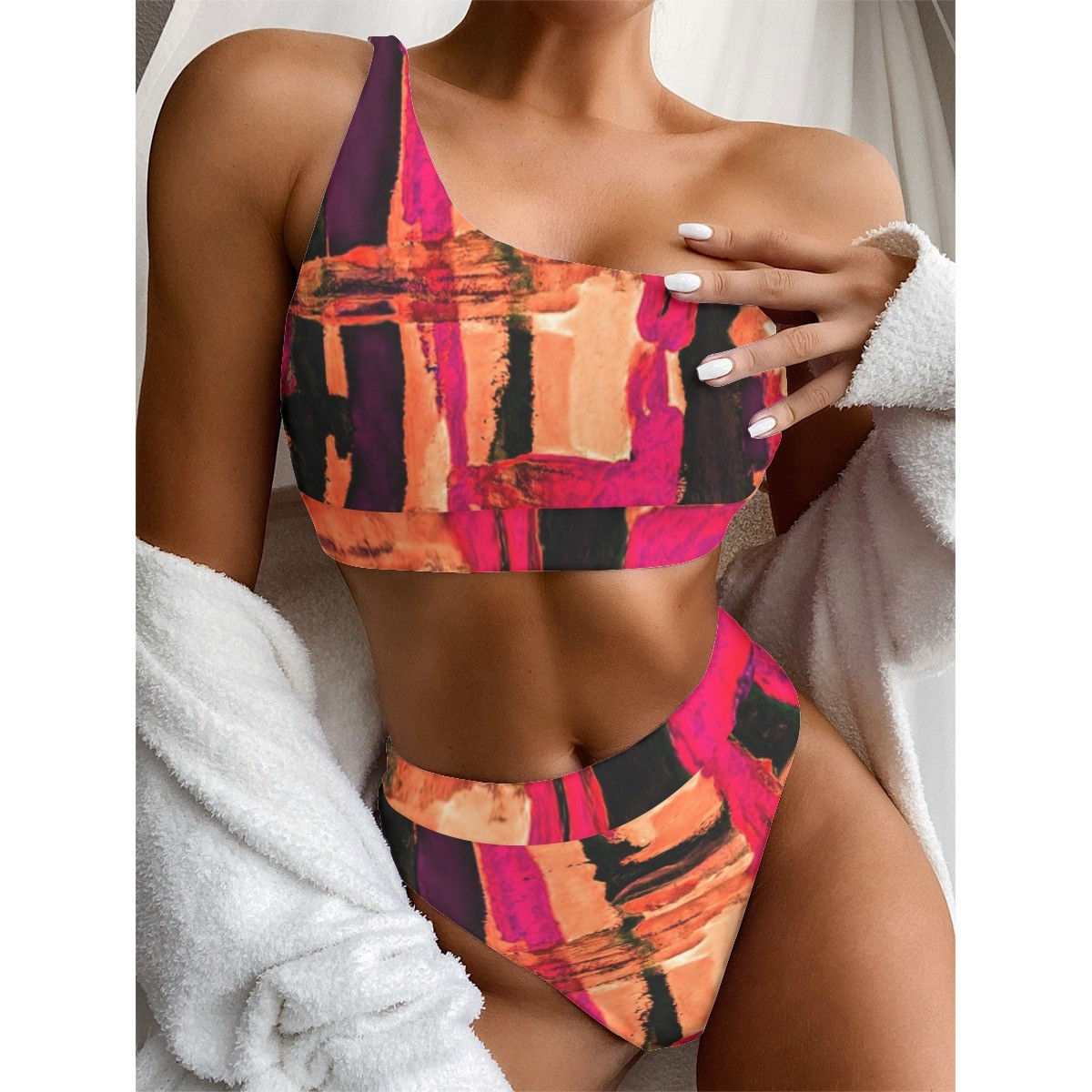 ICANACAN COLLECTIONS DREAM CHASER ONE SHOULDER SWIMSUIT