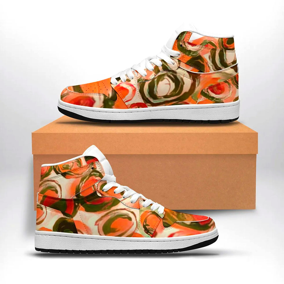 Thumbnail: LIFE'S CIRCLE PEACH HIGH TOPS