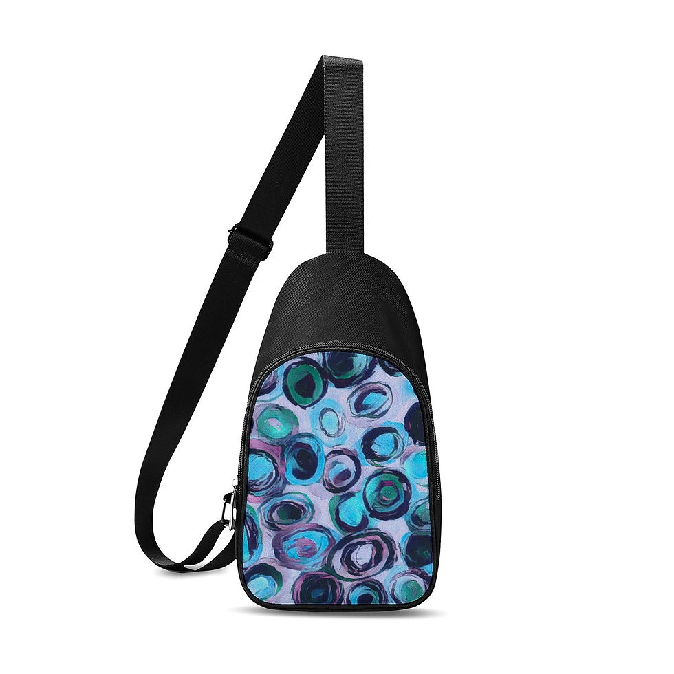 ICANACAN COLLECTIONS SO BLUE ON BLUE CROSSBODY