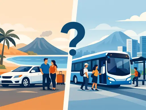 ¿Rentar auto o usar transporte en El Salvador?