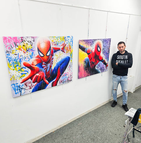achetez tableau spiderman street art