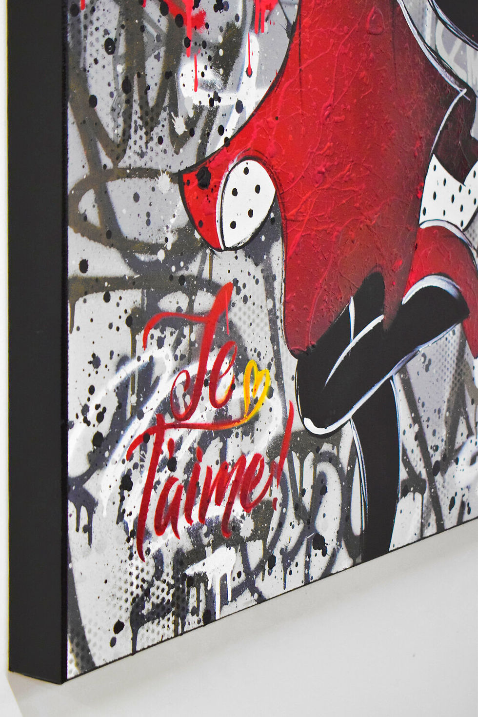 Miniatura: Oeuvre originale Minnie Mouse Fashion graffiti et pop art sur toile. Design contemporain coloré signé Vincent Bardou.