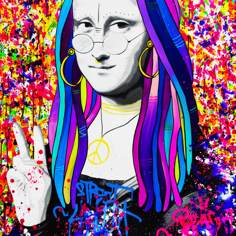 mona lisa street art