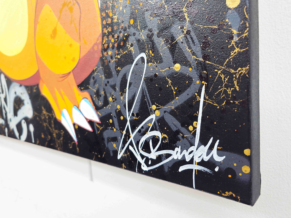 Miniature : Charizard revisité en Pop Art et Street Art par Vincent Bardou. Tableau original contemporain à découvrir en galerie d’art en