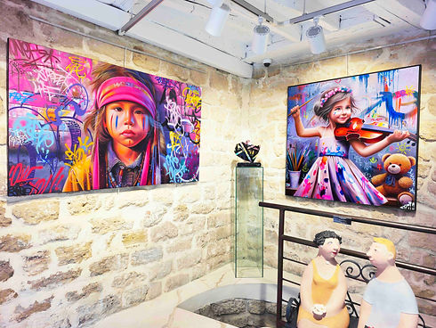 galerie bartoux tableau indien portrait street art et tableau enfant violoniste musicien m