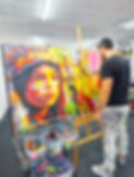 achetez tableau portrait indien pop art coloré artiste vincent bardou