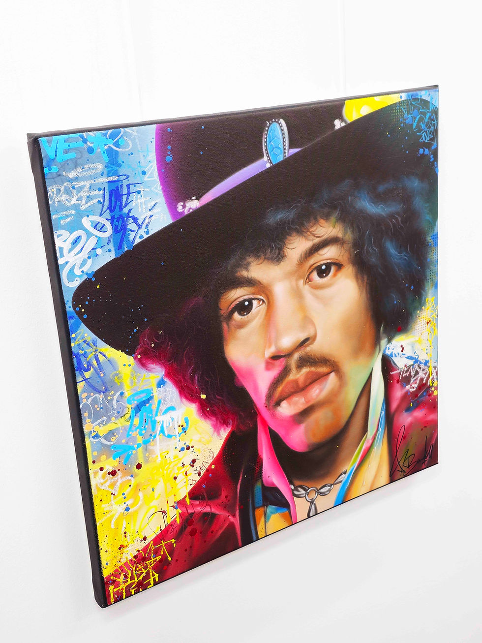 Miniature : The Club 27 collection continues: Vincent Bardou’s striking Jimi Hendrix portrait is now available — only one exists.