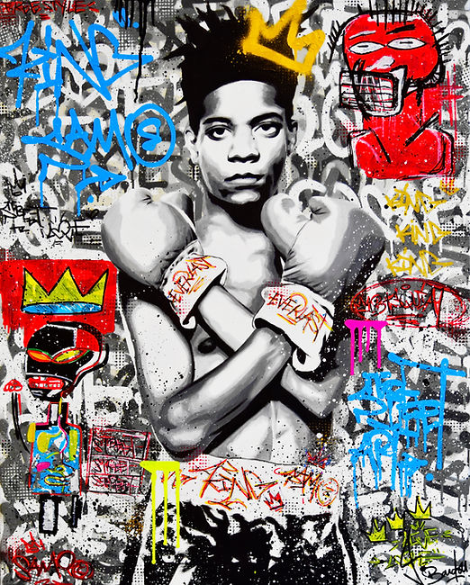 Jean-Michel Basquiat Portrait Painting Pop Art Abstract Warhol