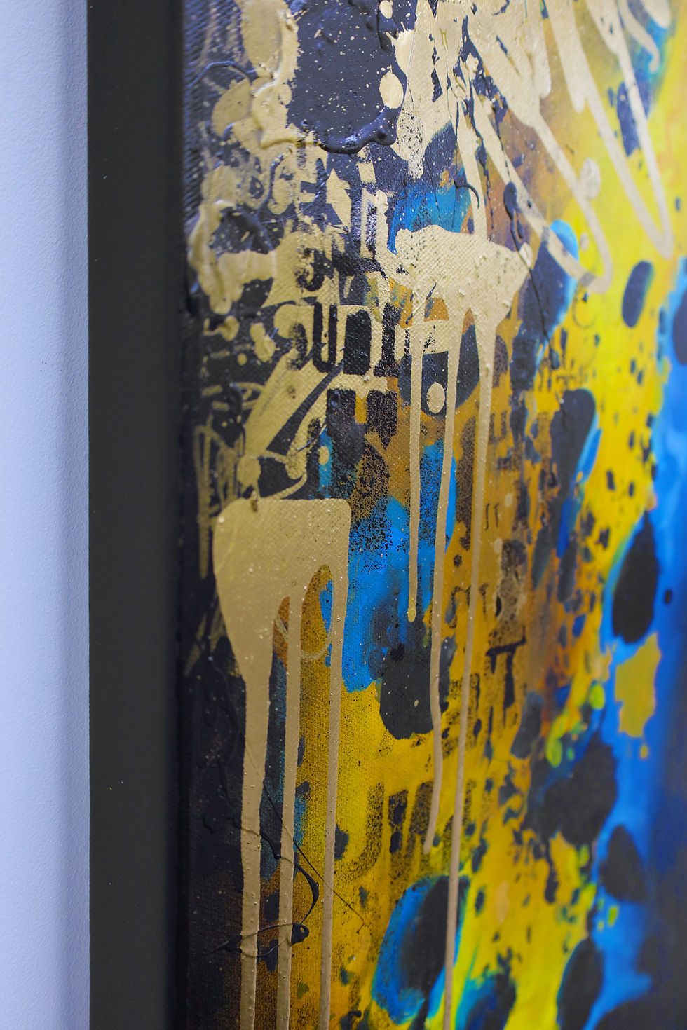 Thumbnail: Toile pop art gold panther idéale pour chambre ou salon pièce forte de décoration moderne inspirée du street art.