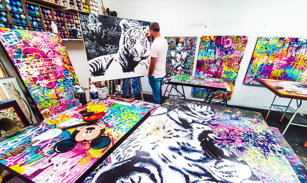 tableau animaux pop art moderne artiste vincent bardou galerie d'art