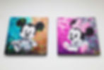 Affiche murale Disney Mickey Mouse en street art vibrant. Peinture acrylique pop par Vincent Bardou.