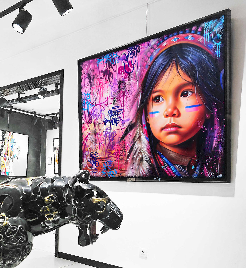 Œuvre unique de street art contemporain exposée en galerie à Paris et accessible via la galerie en ligne officielle artiste Vincent Bardou