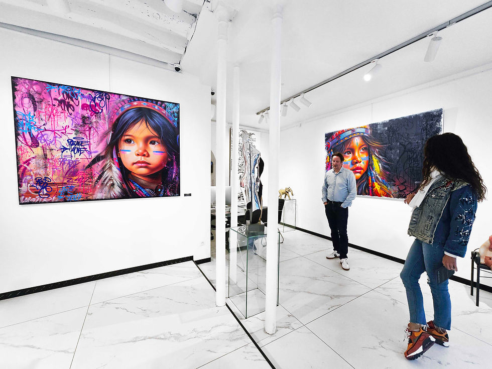 tableau indien amerique street art coloré galerie bartoux artiste vincent bardou.jpg