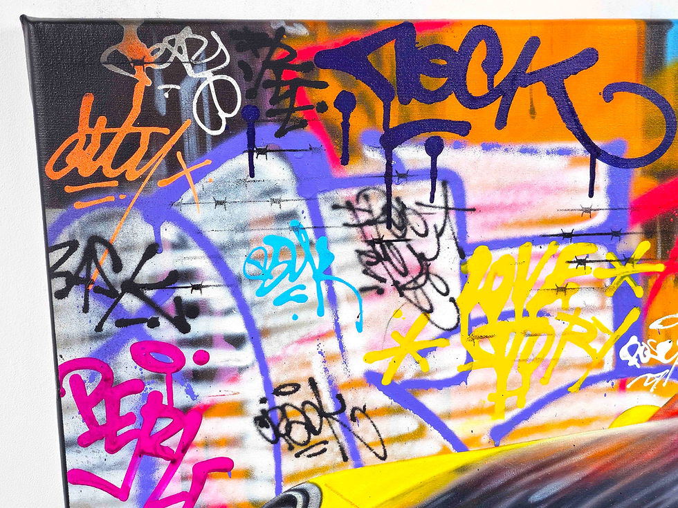 Miniature : Tableau Porsche 911 Carrera en Pop Art et Street Art, œuvre de Vincent Bardou, galerie d’art en ligne, décoration murale