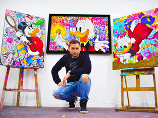 Achetez Tableau Picsou Pop Art Original à Vendre – Artiste Vincent Bardou