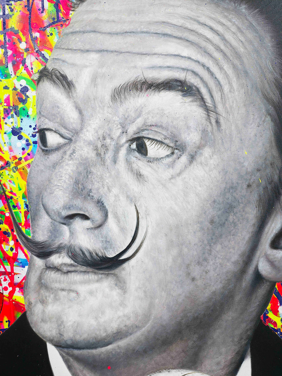 Miniaturbild: Tableau Salvador Dali contemporain pop art street art abstrait Disobey artiste Vincent Bardou