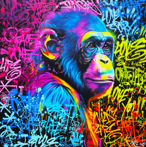 PITS Monkey（ステンシルアート） PITS Monkey（ステンシルアート） PITS Monkey（ステンシルアート）