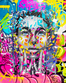 retrato arte callejero