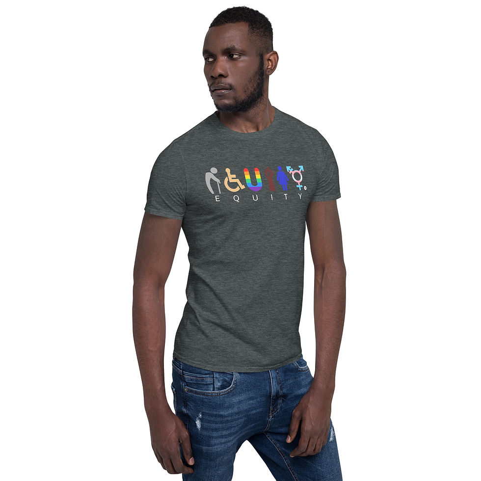 Thumbnail: Unisex EQUITY t-shirt (DARK)
