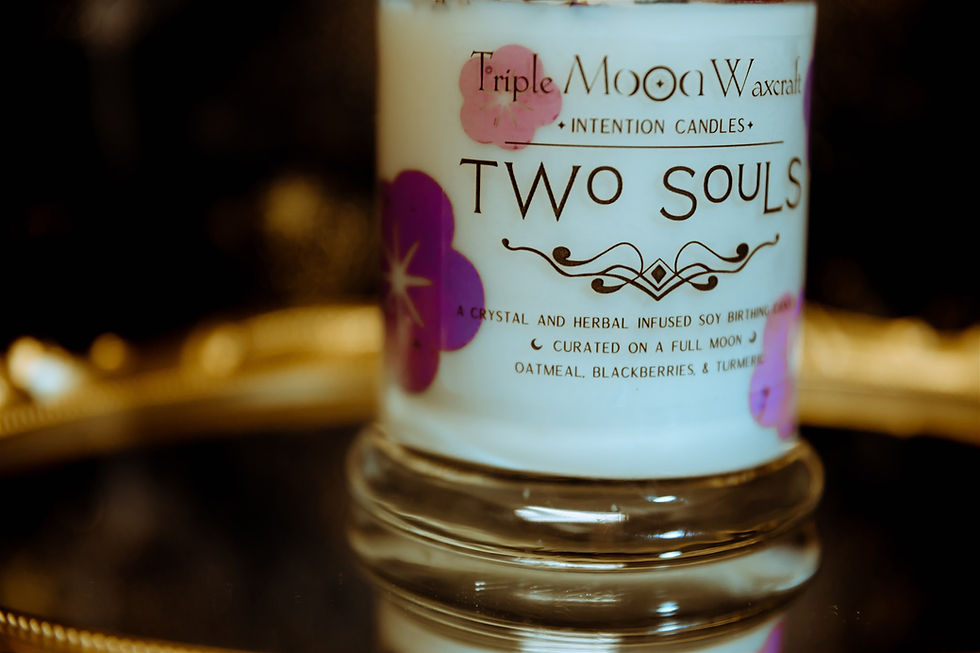 Thumbnail: Two Souls Birthing Candle Set
