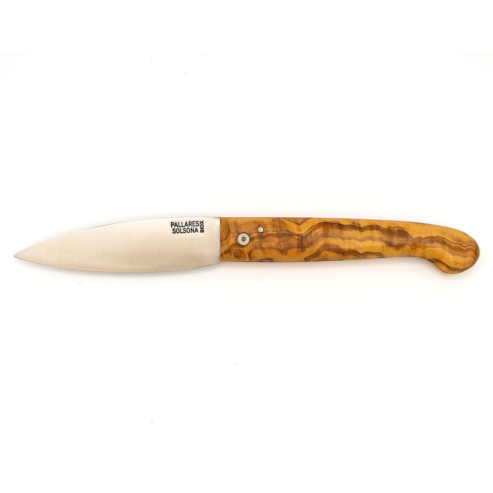 Thumbnail: Pastor 9cm folding knife olive wood