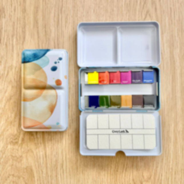 12 Color Essential Watercolor Paint Set