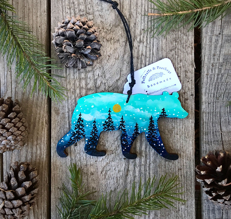 Forest Bear Tree Ornament
