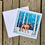 Thumbnail: 5.5 x 5.5 Scalloped Moose in Aspens Greeting Card with Envelope