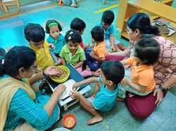 Sweet preparation in progress