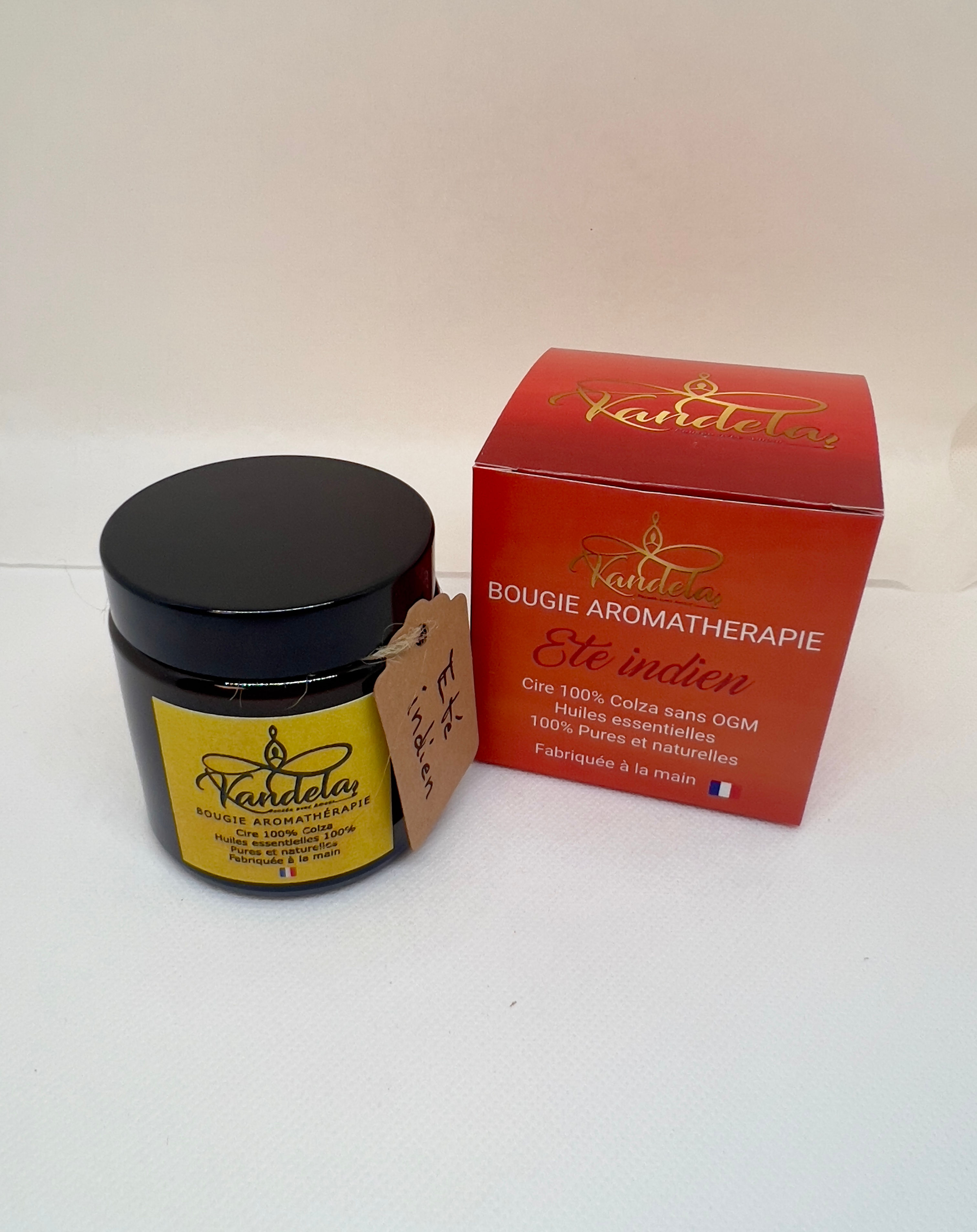 Bougie d'aromathérapie - Eté indien - 100g