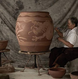 Hand-made Thai Dragon Pot