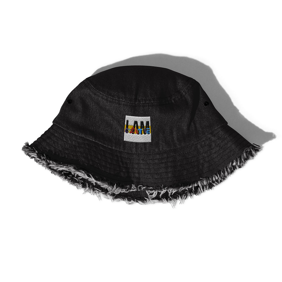 denim bucket hat