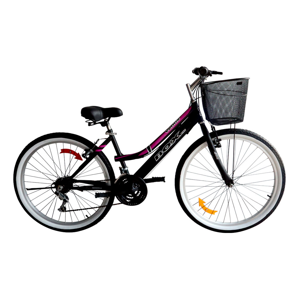 Bicicleta Box para Dama MTB Venus Aro 26 - Negro con Fucsia