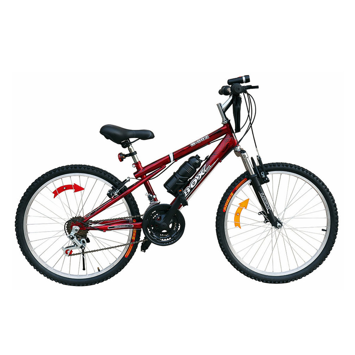 Bicicleta Box MTB con Suspensión Delantera Aro 24 - Rojo