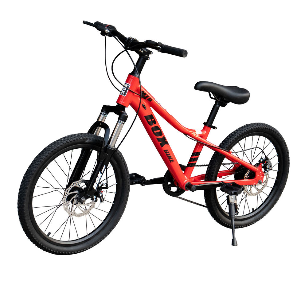 Miniatura: Bicicleta Box Mtb Aro 20 con Frenos de Disco y Suspensión Delantera Rojo