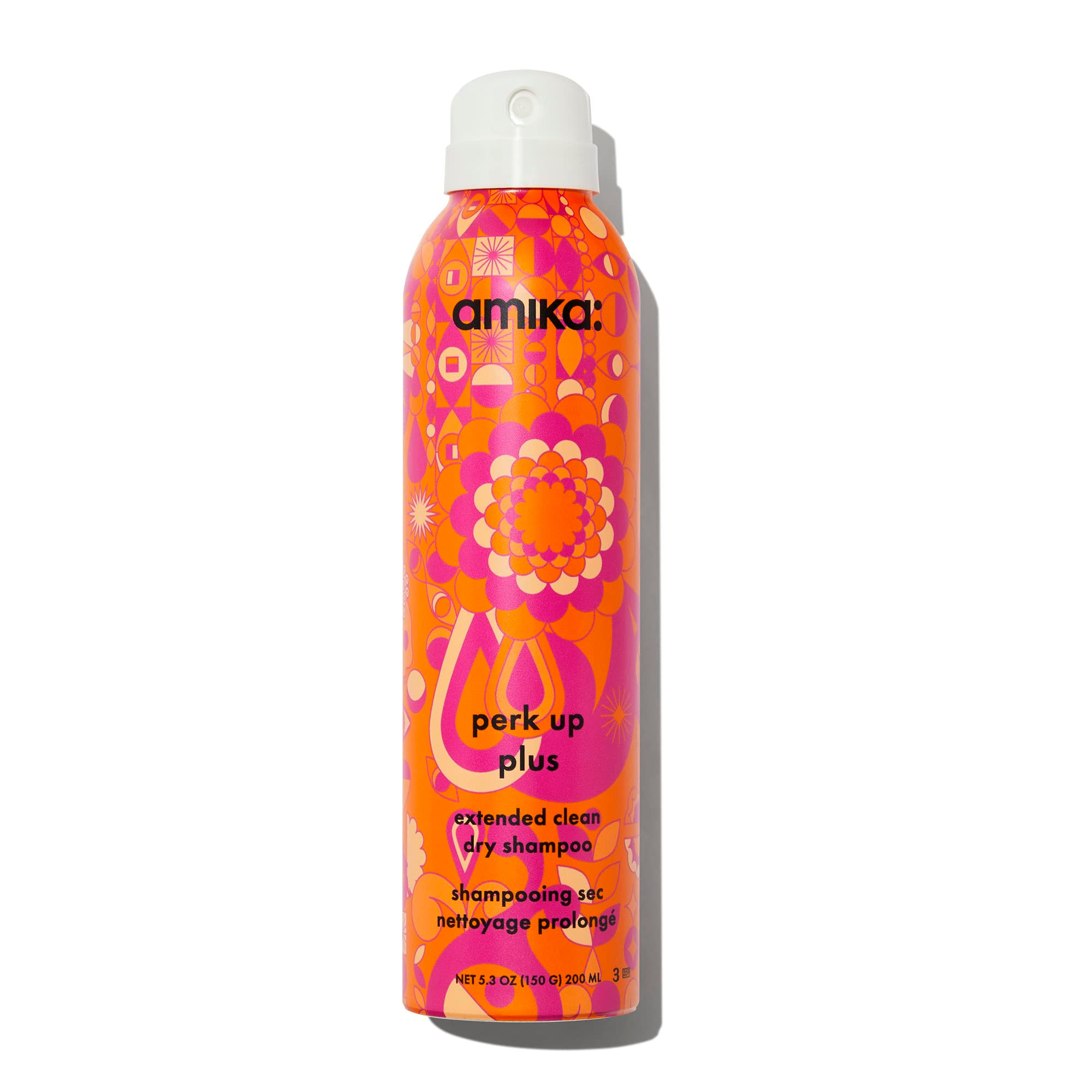 amika perk up plus extended clean dry shampoo, 5.3oz | revitalizes roots + bo...