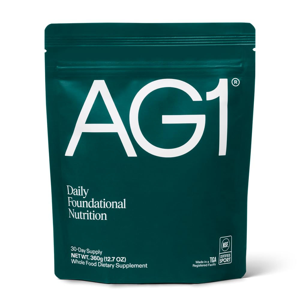 AG1 Greens Powder Refill Pouch – 75 Vitamins, Multivitamin & Probiotic | Gut ...