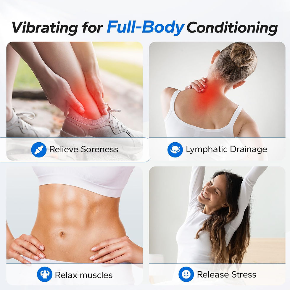 Thumbnail: MERACH Vibration Plate Exercise Machine, Whole Body Workout Equipment for Wom...