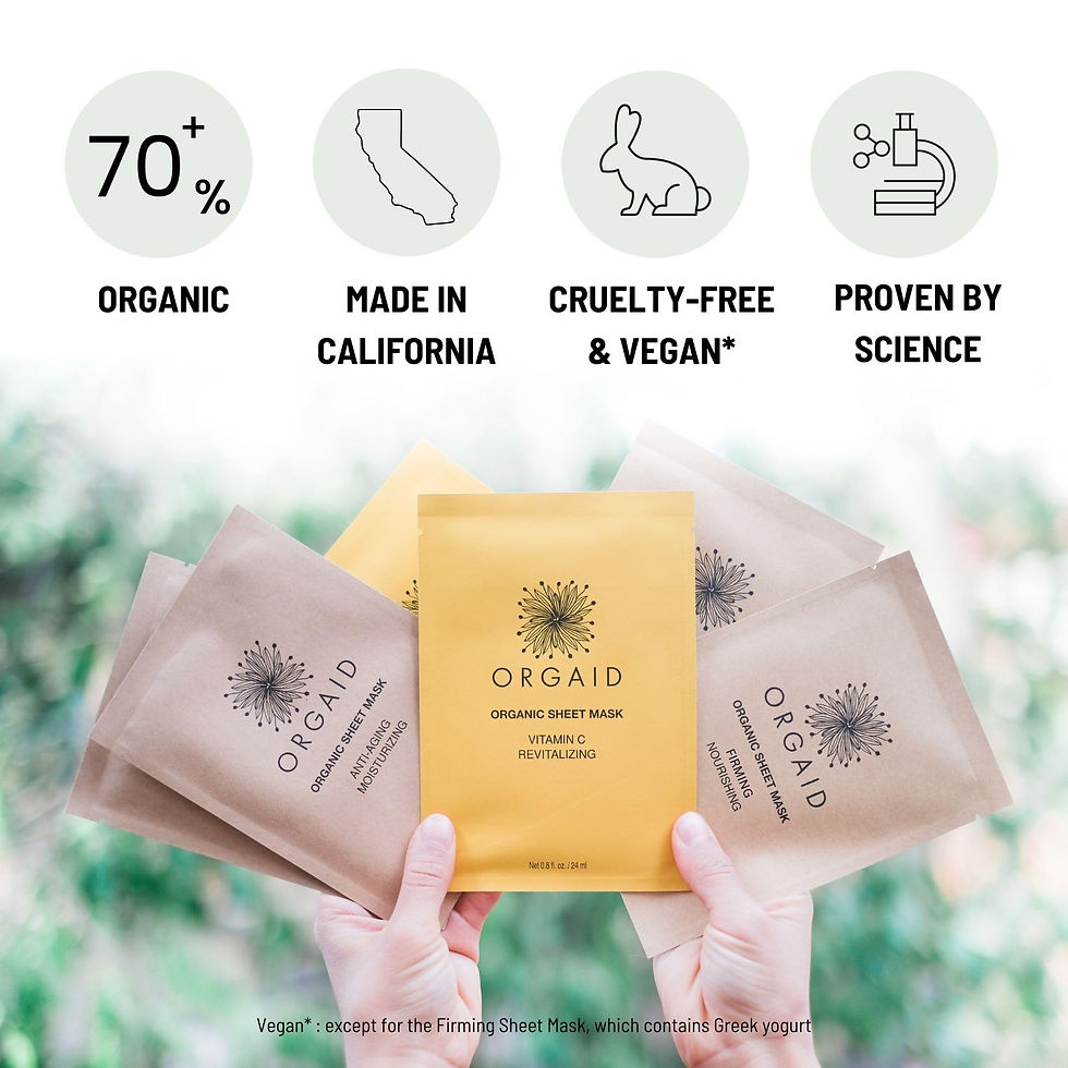 Thumbnail: ORGAID Organic Sheet Mask | Made in USA (Assorted Multi-pack, pack of 6)