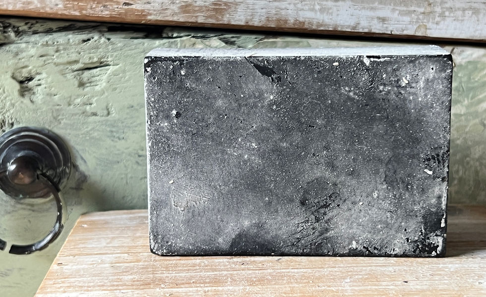 Charcoal & Bentonite Clay Soap, The Rustic Bar, Natural Soap with Real Plant Ingredients, Elements, and Herbs, Natural Exfoli