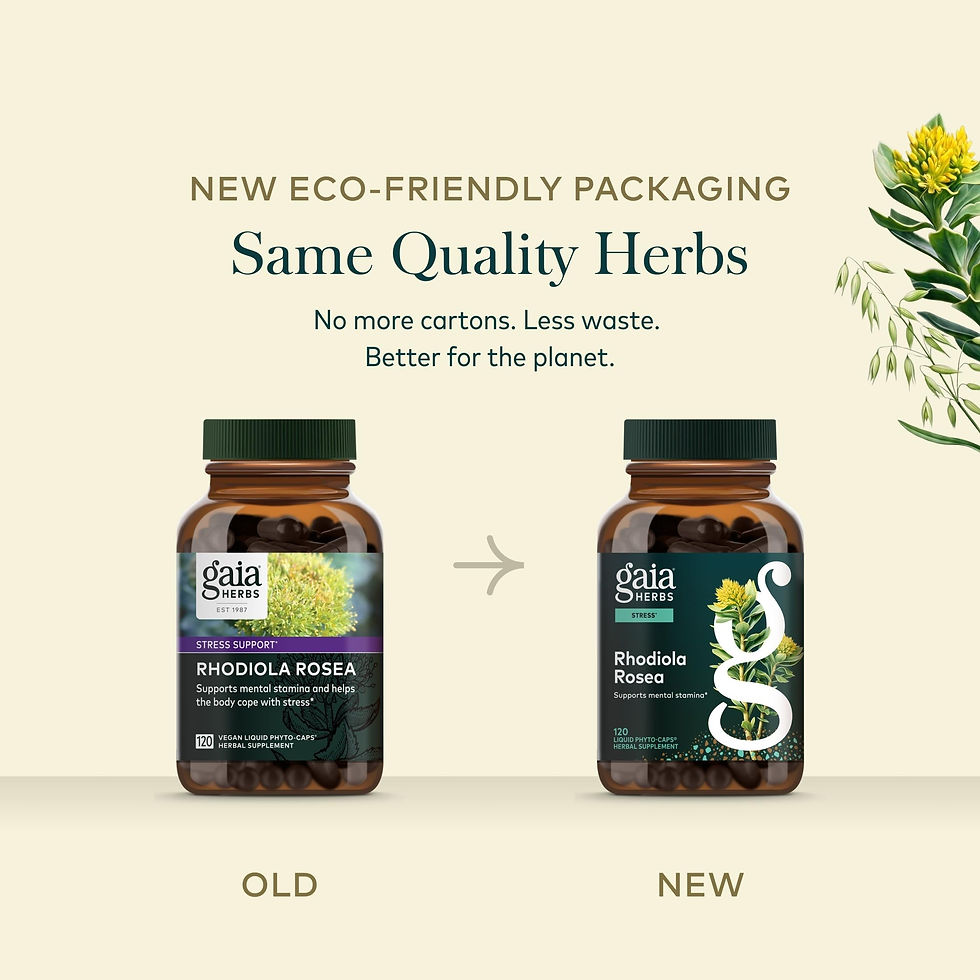 Thumbnail: Gaia Herbs Rhodiola Rosea - Stress Support Supplement Traditionally for Suppo...