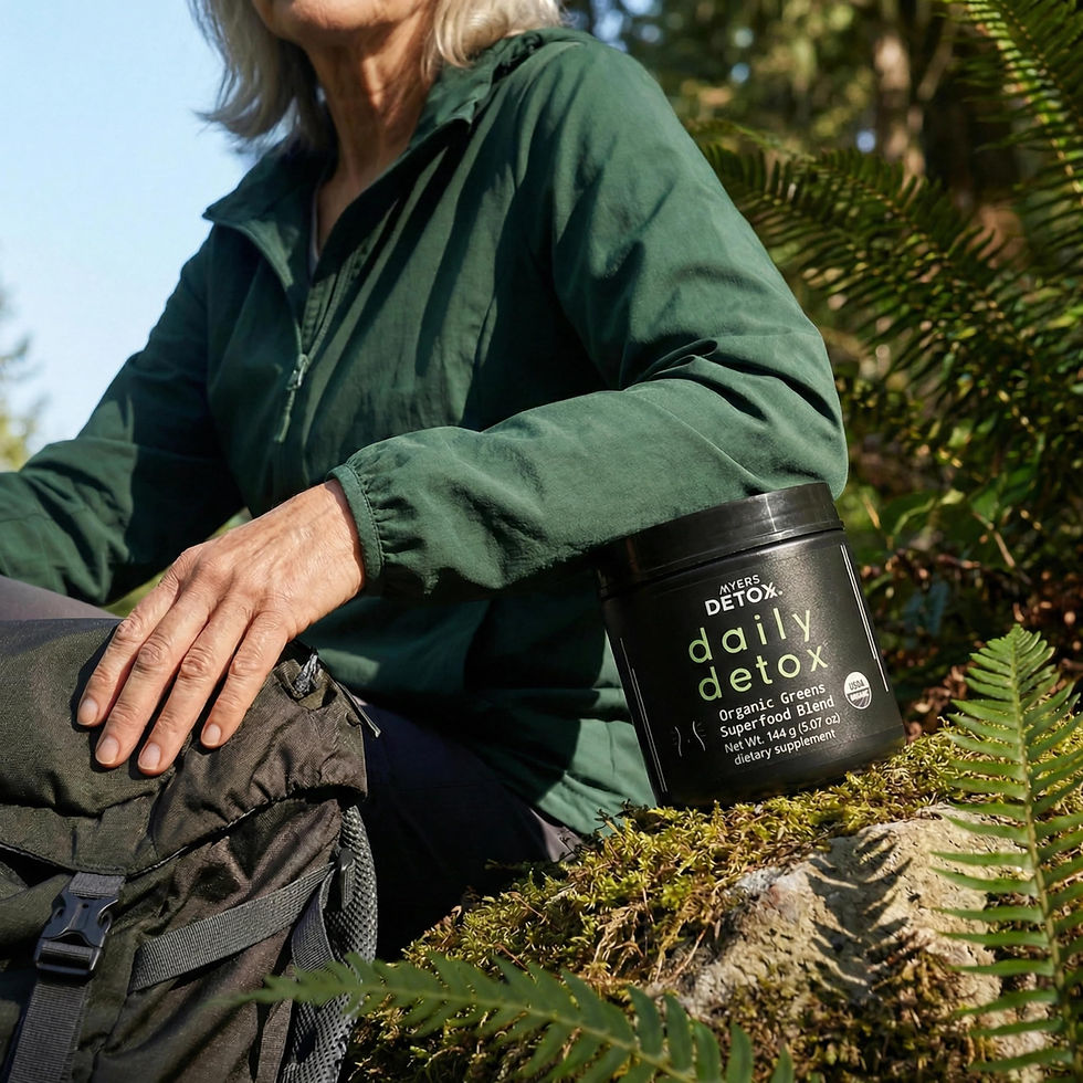 Thumbnail: Myers Detox Daily Detox Greens Powder, Organic Superfood Supplement for Detox...