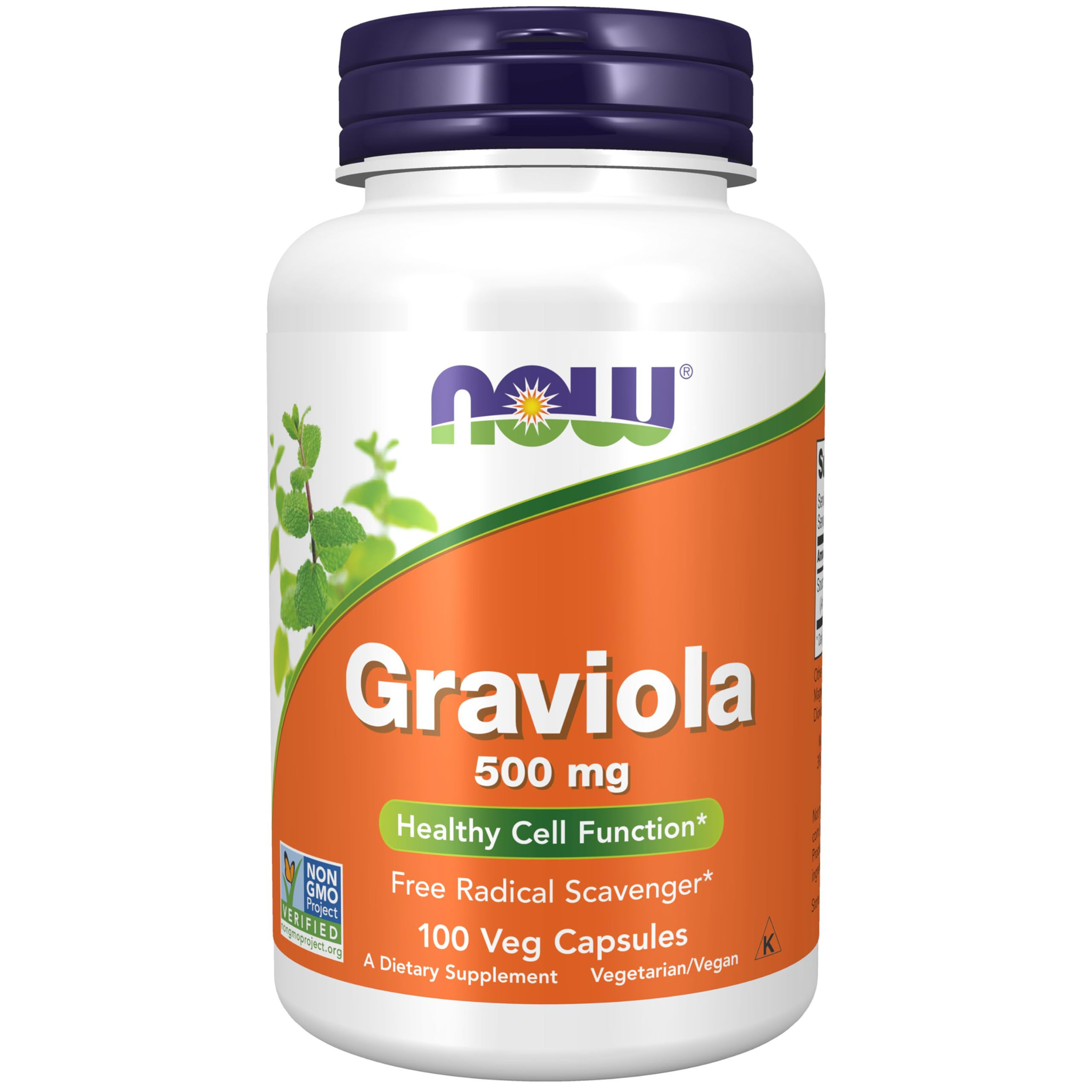 NOW Foods Supplements, Graviola (Annona muricata) 500 mg, Healthy Cell Functi...