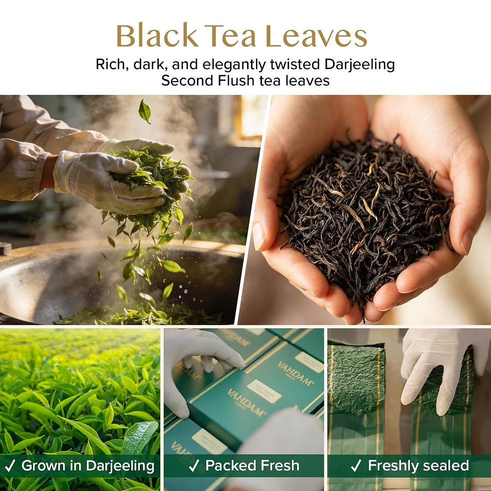 Thumbnail: VAHDAM, Darjeeling Tea Leaves From Himalayas 340g (170+ Cups) Pure Unblended ...
