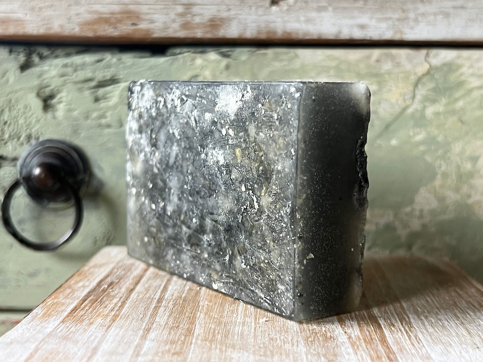 Charcoal & Bicarbonate Soap, The Forge Bar, Natural Soap with Real Plant Ingredients, Elements, and Herbs, Deep Cleansing Cit