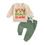 Thumbnail: CIYCUIT Baby Boy Christmas Outfit Letter Embroidered Sweatshirt Pants Set 6-1...