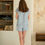 Thumbnail: Linen Shorts in Light Blue - Ella - Size L